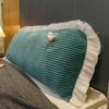 Solid colored plush headboard cushion Rectangular sofa  large backrest  Bed pillow, headboard soft bag, princess removable and washable pillows