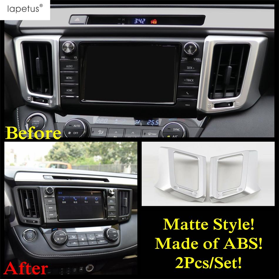 For Toyota Rav4 Rav 4 2014 - 2018 Accessories Car Window Lift / Hand Brake / Central Control AC Air Panel Cover Trim Interior