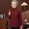 Elderly Women's Winter Wool Blend Tang Suit Coat