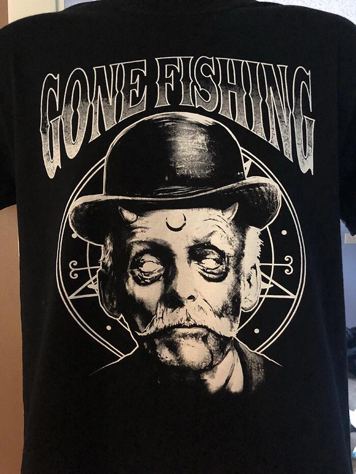 Gone Fishing T-shirt XL