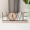 1Pc Wooden Clock Home Decor Creative Table Clock Nordic Style  Art Ornaments