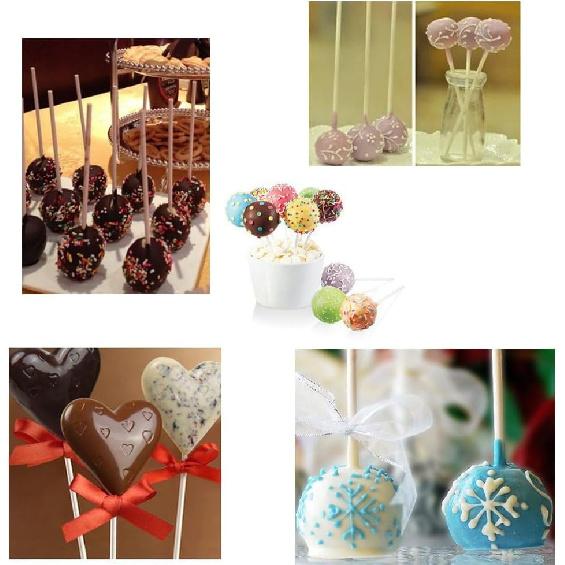 COOLAKE Lollipop Sticks 100 Pack 6 Inch Paper Candy Making Sucker Sticks for Cake Topper, DIY Homemade Fruit Candy, Chocolate