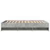 Bed Frame Concrete Grey 120x190 cm Engineered Wood