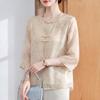 Elegante Nieuwe Chinese Stijl Chiffon Blouse