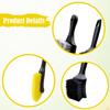 3Pcs Car Tire Brushes Auto Detailing Wheel Cleaner Lightweight Versatile Easy Carrying Efficient