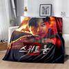 Sweet Home Kdrama Character Print Soft Flannel Throw Blanket Warm Cozy Sofa Bed Decorative Blanket For Home Use