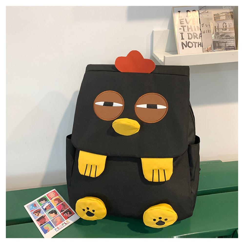 Cute cartoon funny schoolbag lightweight go out leisure travel backpack large capacity nylon versatile backpack