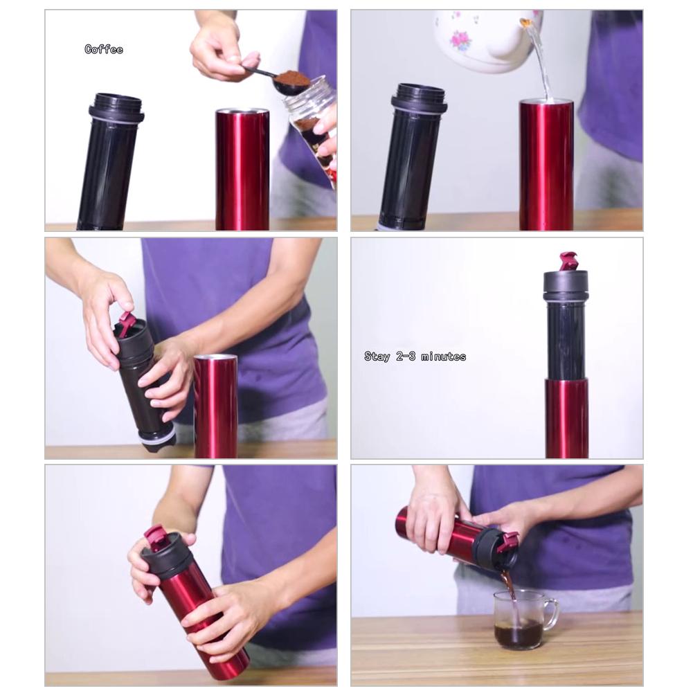 360ml Outdoor Stainless Steel Portable Multi Functional Thermal Insulation Cup Coffee Cup Water