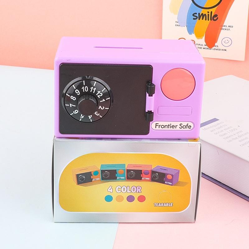 [ZYAS] 1 Stück Neujahrsgeschenk Mini-Geldautomat Sparschwein für Kinder Mit Passwortgeschützter Digitaler Geldsparbox Münz- und Bargeldeinzahlungs-Tresor
