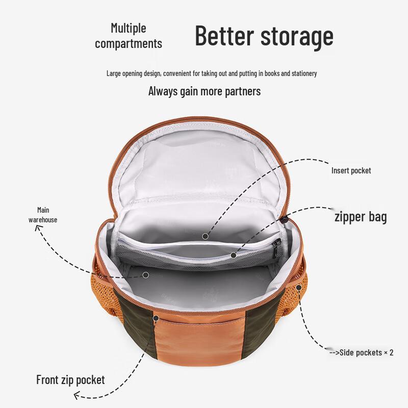 Unisex Kids Lightweight Breathable Backpack