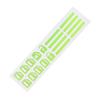 1/2PCS Car Styling Window Switch Luminous Stickers Nighting Glowing Button Auto Stickers Universal Green Orange Blue
