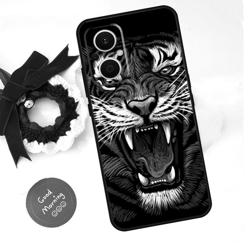 Animal Tiger Funda For OPPO Reno 8 Lite 10 11 12 13 14 Pro 11F 12F 13F 14F OPPO Find X8 X5 X6 X9 Pro Case