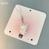 Vintage Pink Heart Lock Hello Kitty Pendant Accessories Cute And Charming Japanese Charm Shell Angel Wings Devil Hello Kitty Keychain Gifts