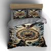 Winged lion clockwork Bedding Duvet cover sets Duvet covers Pillowcases gifts (1 * Duvet Cover 2 * Pillowcases, without duvet insert)