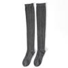 100% reines Kaschmir Over-the-Knee Socken Damen Winter Warm Kompression Schlankmachend Einfarbig