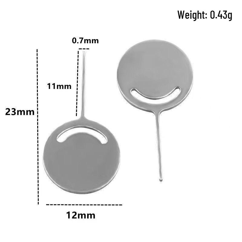 Durable All-Steel SIM Card Ejector Tool for Android & Universal Devices, Keychain Included