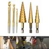 6/7Pcs Anti Rust Drilling Tool 4-12mm 4-20mm 4-32mm Quick Change Bits Set  Iron Drilling