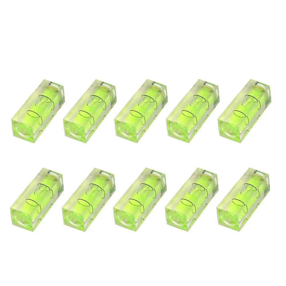 5/10pcs Mini Spirit  Measuring Tools Square Bubble Level Protractor Precision Cylinder Level Horizontal Bead