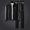 Autumn/Winter 2025 Men's Trendy Striped Tracksuit: Long Sleeve Cardigan & Pants Set