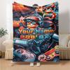 Roblox Personalized Name Blanket Cozy Customizable Blanket Ultra-Soft for Living Room Office Home Decor Picnics All-Season Use