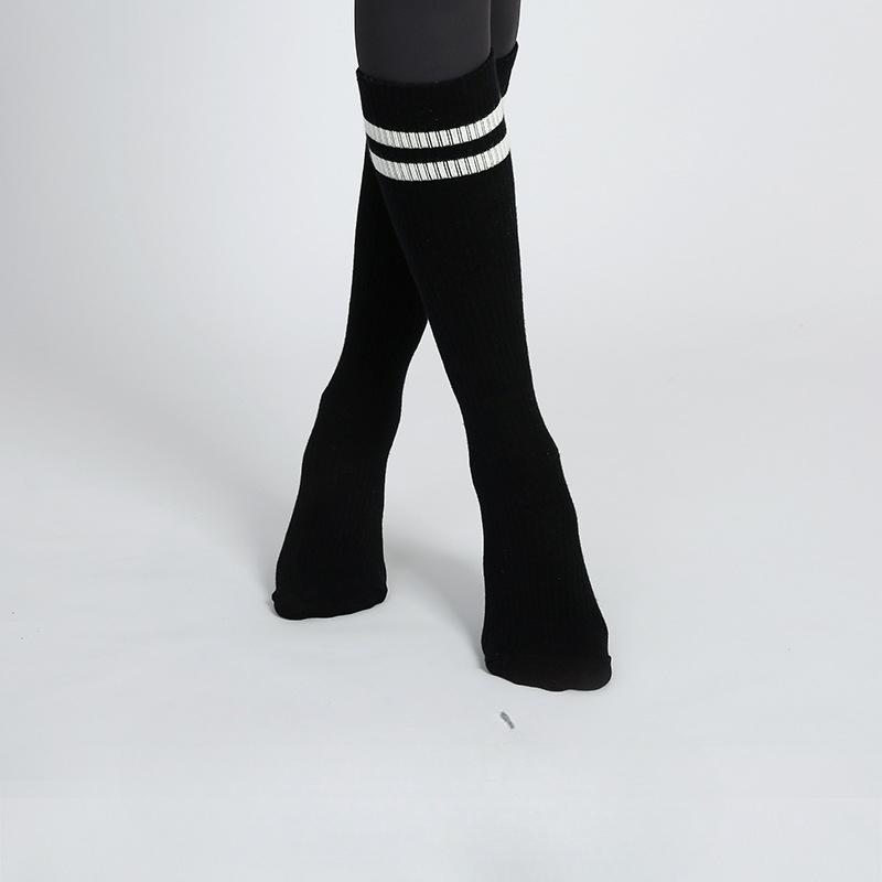 Women Spring and Autumn Yoga Jump Pilates Exercise Fitness Rubber Band Pressure Non Slip Long Socks