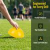 5PCS PE Soccer Marker Set Top Hole Sports Marker Discs Portable Agility Marker Set  Outdoor Exercise