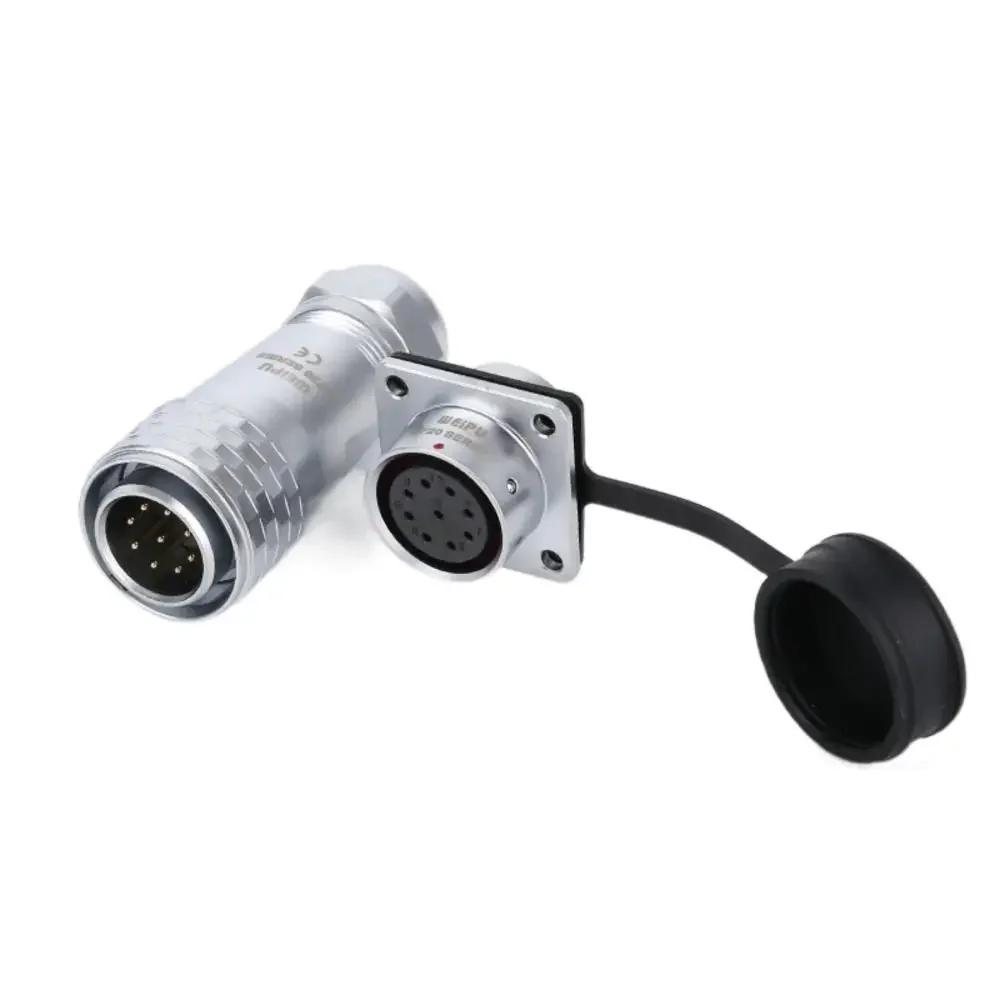 WEIPU SF20 SF2010/P SF2013/S Panel Seat IP67 Waterproof Automotive Circular Connector 2 3 4 5 6 7 8 9 12 15Pin Charger Adapter