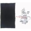 Practical CNC Machine Black Rubber Accordion Pleats Shield Cover Milling Machine Part Suitable for 3# 4# 400x600mm