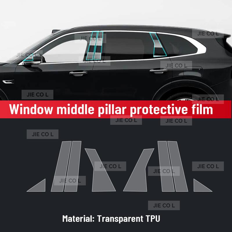 For ZEEKR 8X 2026 Anti-scratch Car Door Center Console Media Dashboard Navigation Car Accessories TPU Protector Film