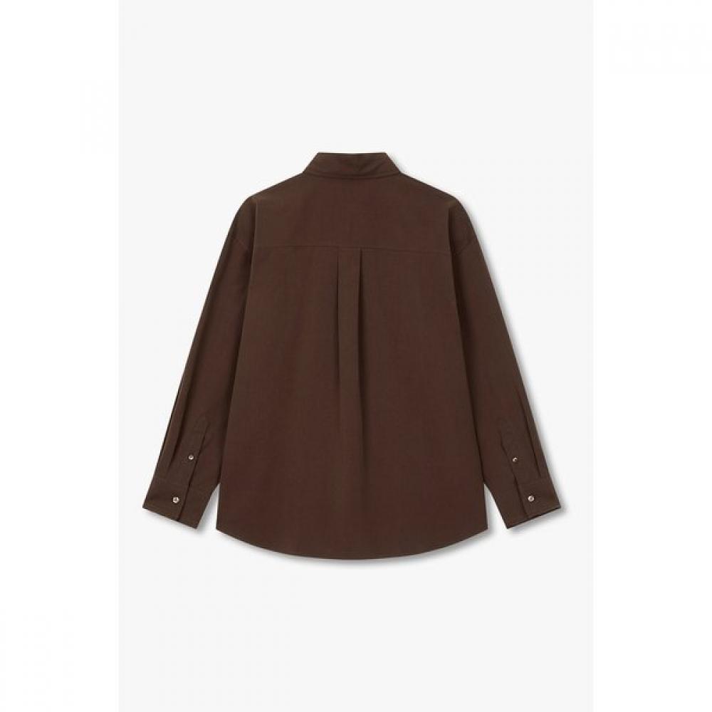 Studio Tomboy Two Way Button Solid Long Sleeve Shirt 9106321105ar
