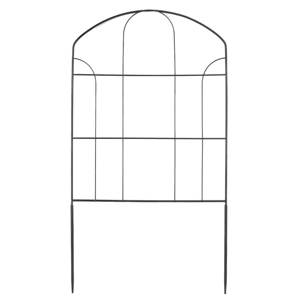 Iron Fence, Decorative Garden Border with Iron Wire Fence Panel for Flower Bed Edging, for Garden, Lawn, Terrace, Landscape, Roadside, Pet, and Vegeta