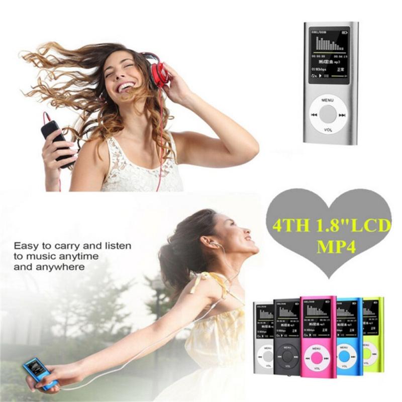 1.8-inch Mp3 Player Music Playing Built-in Fm Radio Recorder Ebook Player With Headphones Usb Cable