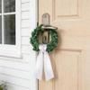 Christmas Wreath Sash 122cm Long Soft Polyester Wreath Ribbon Hanging Ornament For Front Door Doorway Holiday Decoration