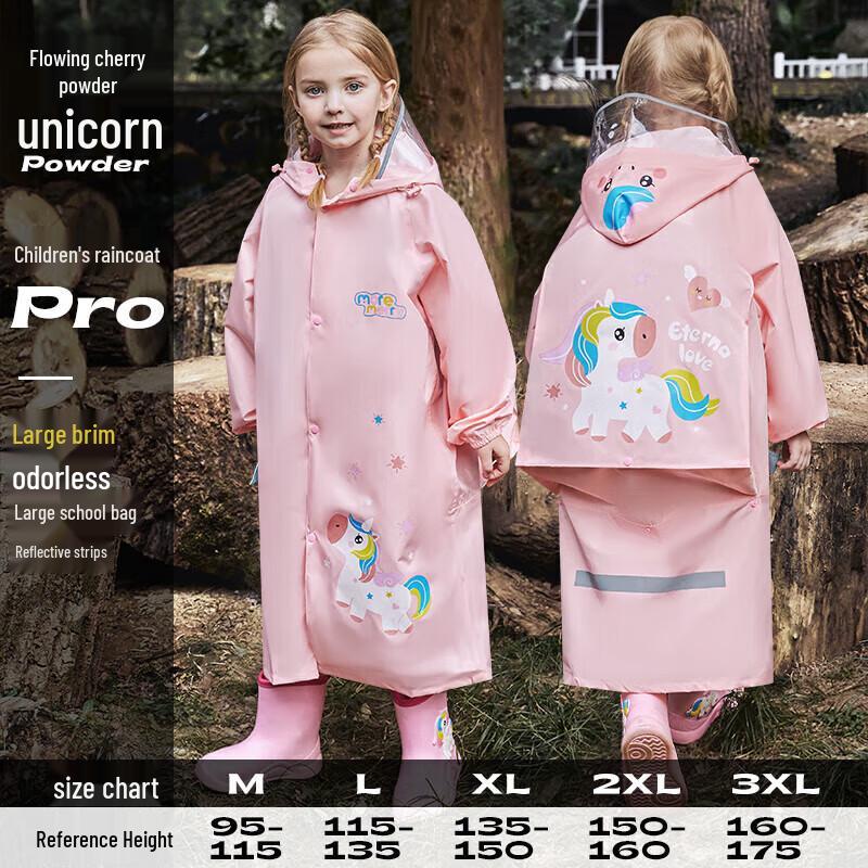 Kids  Waterproof Full Body Raincoat L
