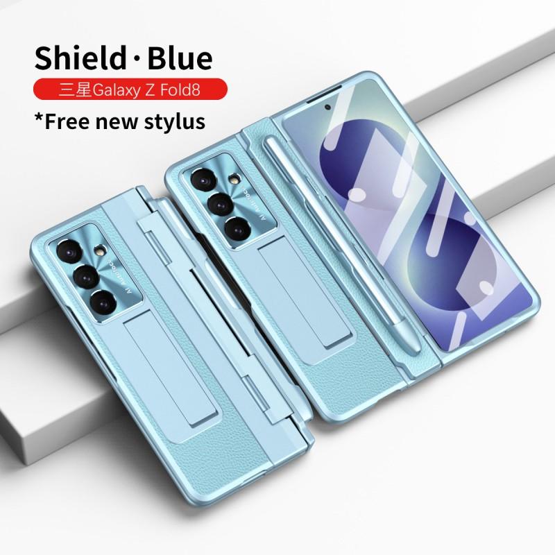 Slim Leather Case Galaxy Z Fold8 Fold7 With Pen Slot Shockproof Stand Support Premium PU Cover