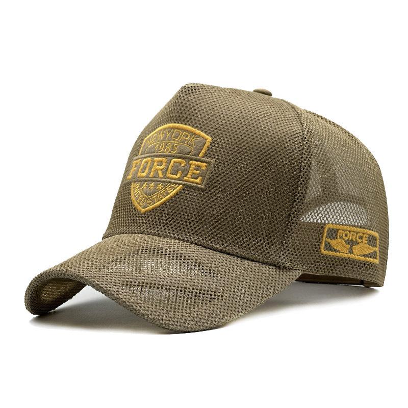 YIRAN Dayang hat Grote Maat 60-65cm Zomer Baseballpet Mode Uitgesneden Mesh Zonbescherming Hoed Lichtgewicht Borduurwerk Letter Sportpet 61-65cm