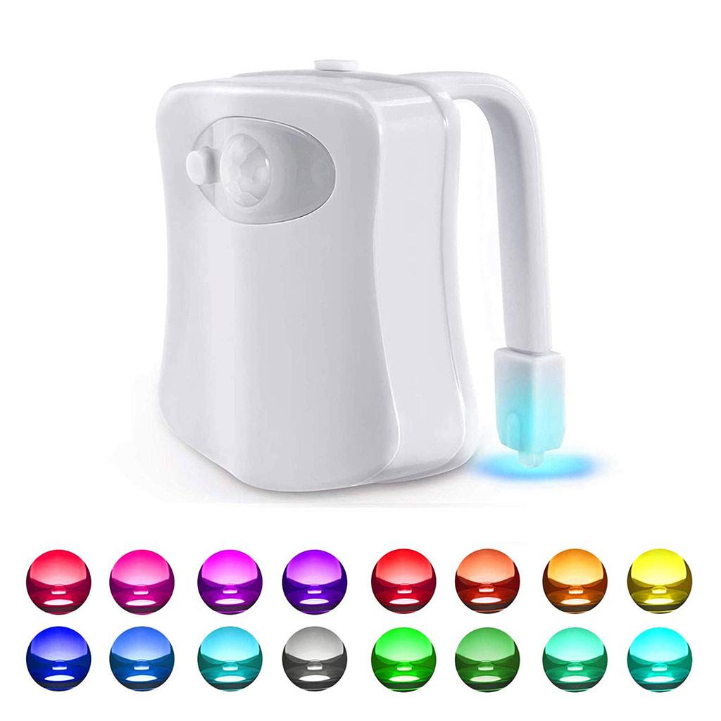 LED Toilet Bathroom Night Light Motion Activated for Seat Sensor Lamp Color Chan