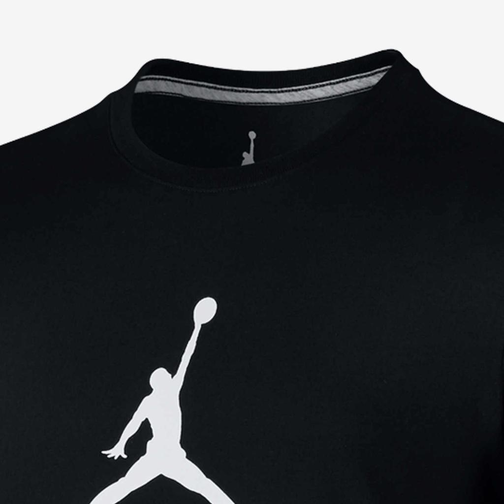 Jordan T Shirts Men's Black Crew Neck Moderate Straight Fit 823627-011
