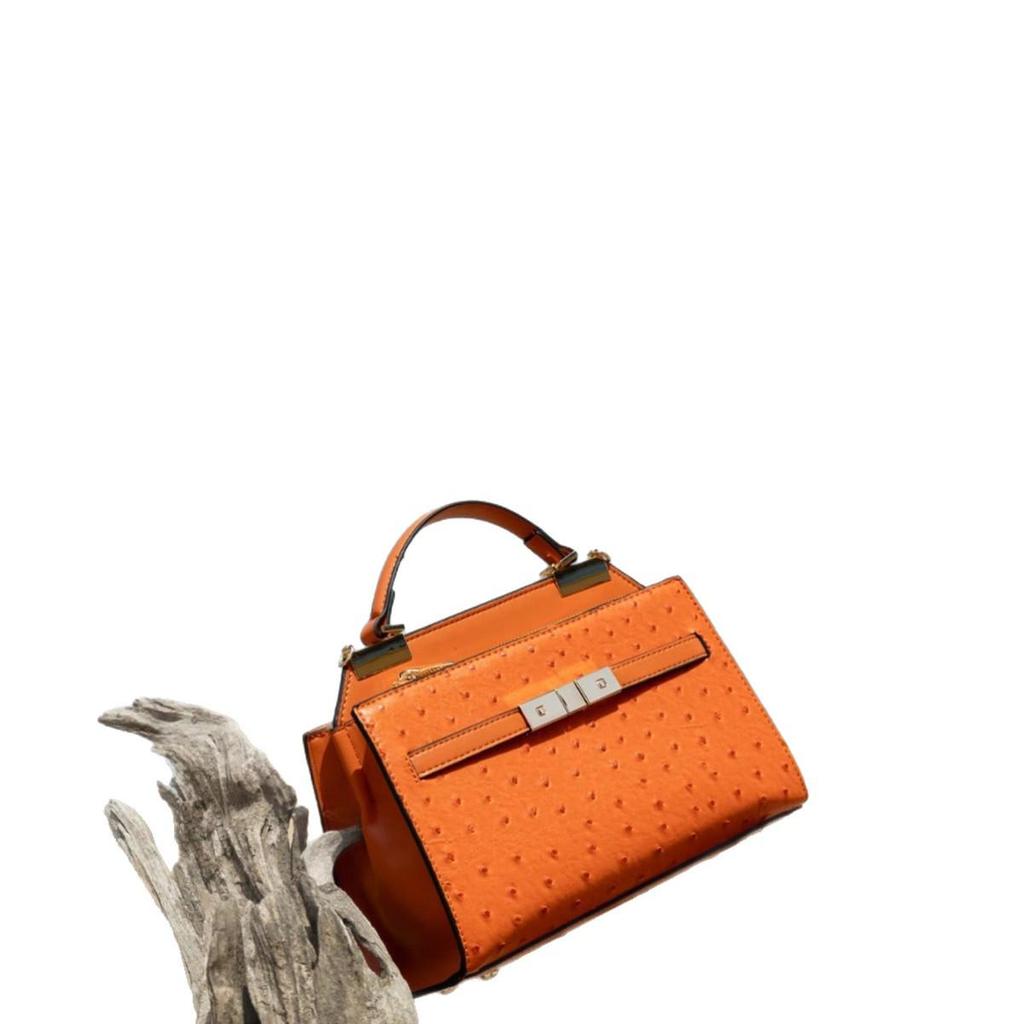 Dizajnová High-End Kabelka Crossbody so Vzorom Pštrosa pre Módne Dámy