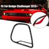 Carbon Fiber Driver Dashboard Air Vent Sticker Trim For Dodge Challenger 2015-24