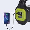 Solar Flashlight Rechargeable Outdoor Waterproof Spotlights LED Work Light Searchlight Light for Camping Emergencies