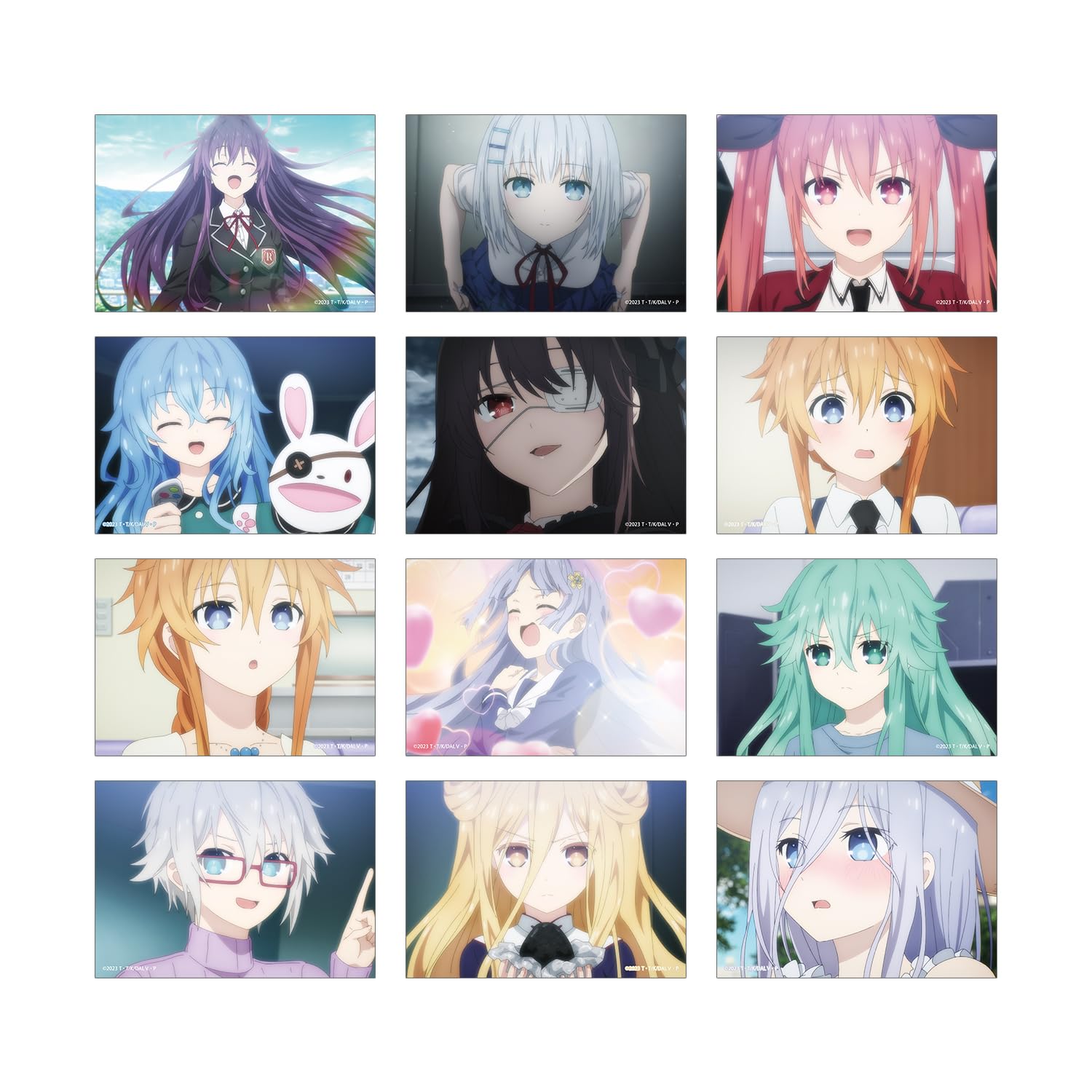 Аниме [Date A Live V] Набор из 12 коллекционных бромидов со сценами