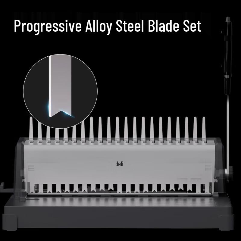 Deli 21-Hole Comb Binding Machine CN plug (adapter included)