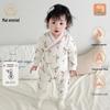 Mai Enmi'er Baby Quilted Cotton Romper - Warm, Side-Opening, Lace-Up, Autumn/Winter.