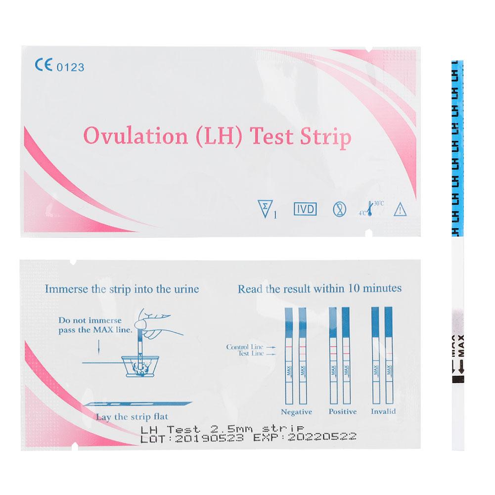 8 ks Ženy pro domácnost v raném těhotenství LH ovulační testovací proužek Nástroj pro detekci moči