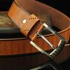 Leather Belt Hollow Colorful Reusable Pin Buckle Belt for Boy