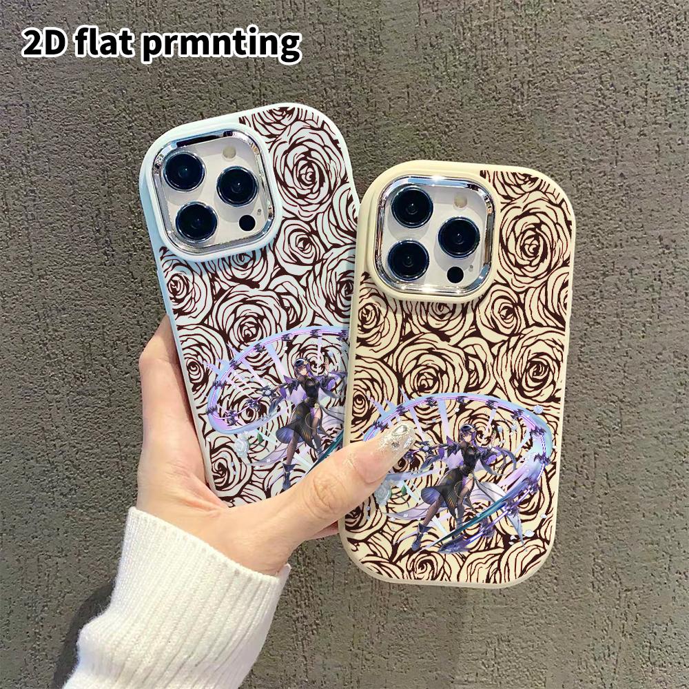 Phone Case: 2D Flat Design Suitable for iPhone 18 17 16 15 14 13 Pro Protective Case, Couple Style, Petal Effect, Christmas and Halloween Gift