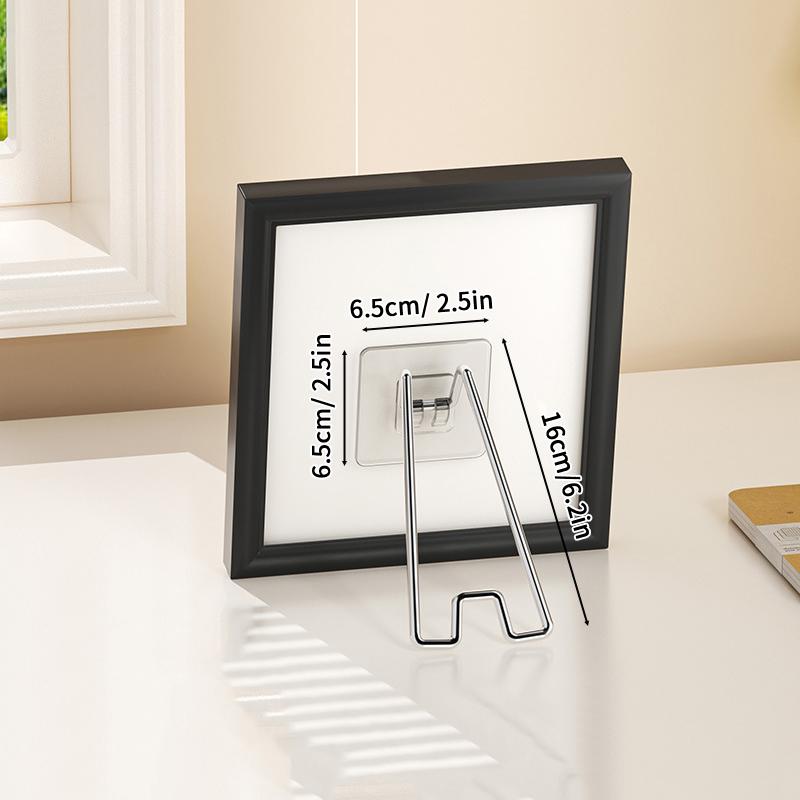 

Подставка для фоторамки без сверления и гвоздей, настольный держатель для экспозиции для фотографий, альбомов и произведений искусства, простая установка, прочная поддержка, только кронштейн S