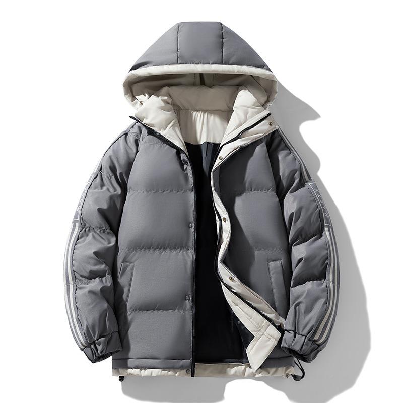 - Padded Clothes Men s Winter Loose Waterproof Thickened Padded Jacket Casual Warm Bread Clothes Hooded Padded Clothes M