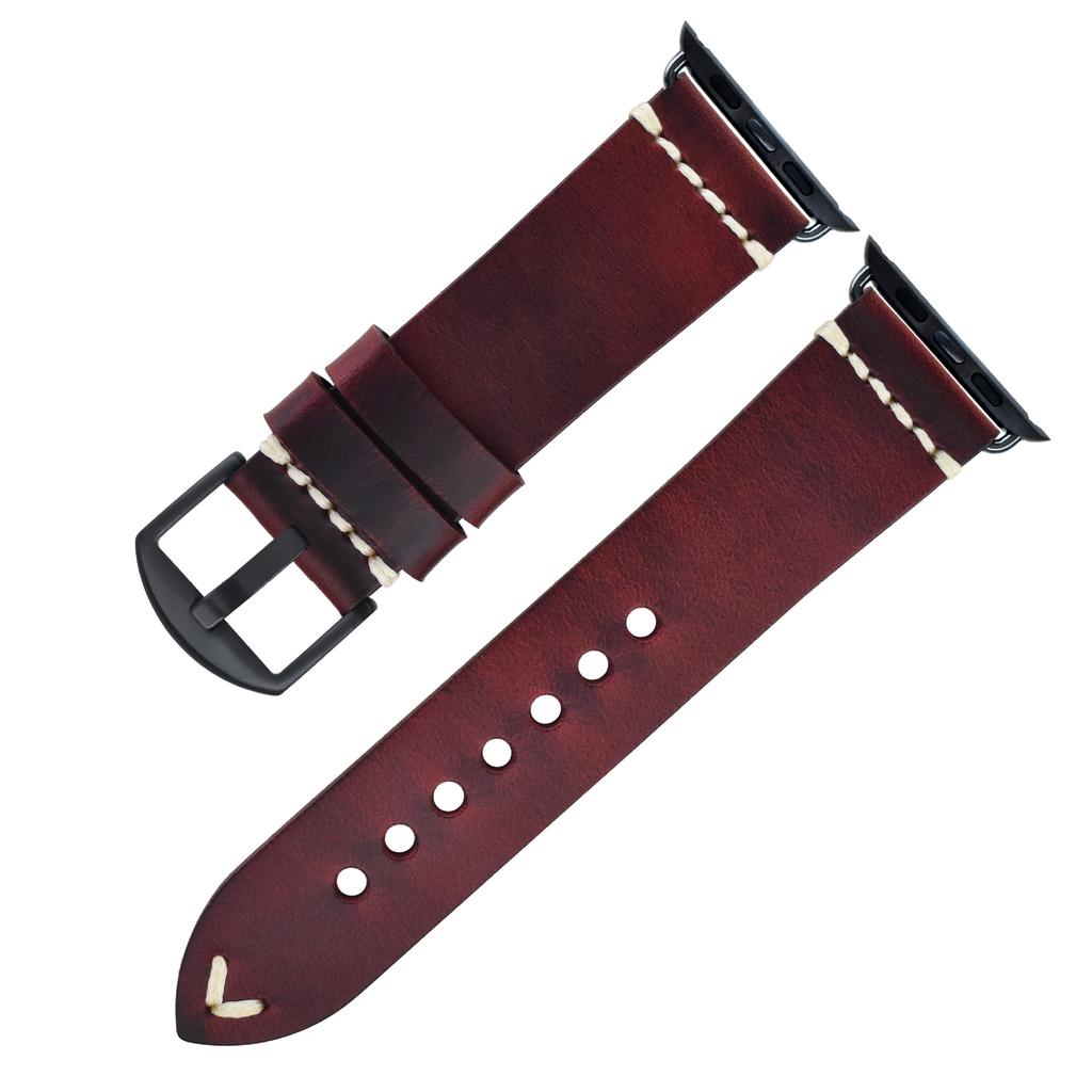 Applicable To Apple Watch Leather Strap Apple Watch Iwatch8 Men'S S7 Women'S Strap